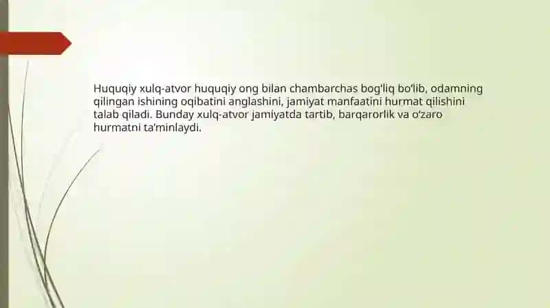 Huquqiy xulq-atvor 4