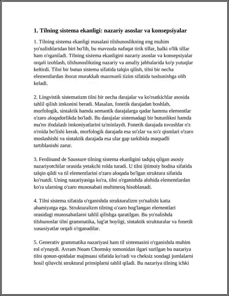 Tilning sistema ekanligi 4