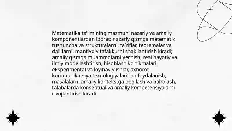 Matematika oʻqitish metodikasi 4
