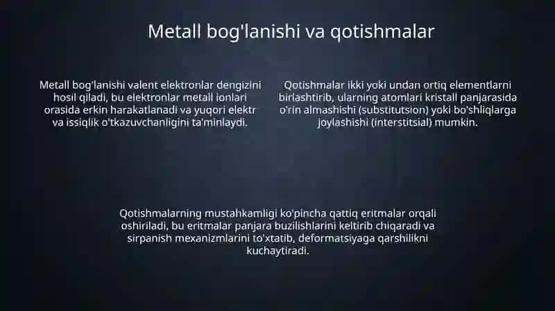 Metallarning kristall tuzilishi 4