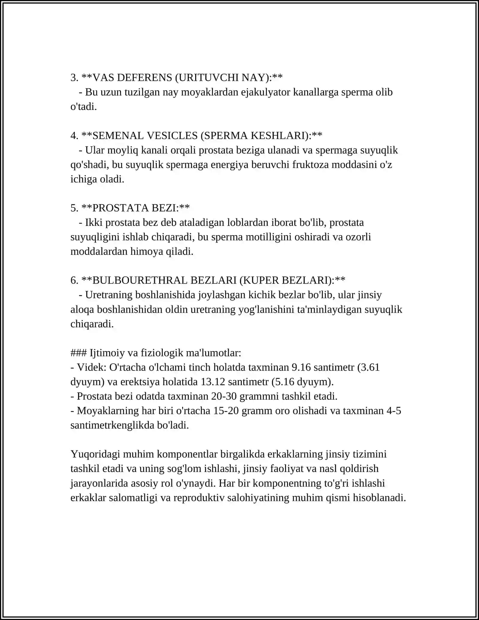 ERKAKLAR JINSIY SISTEMASI 4