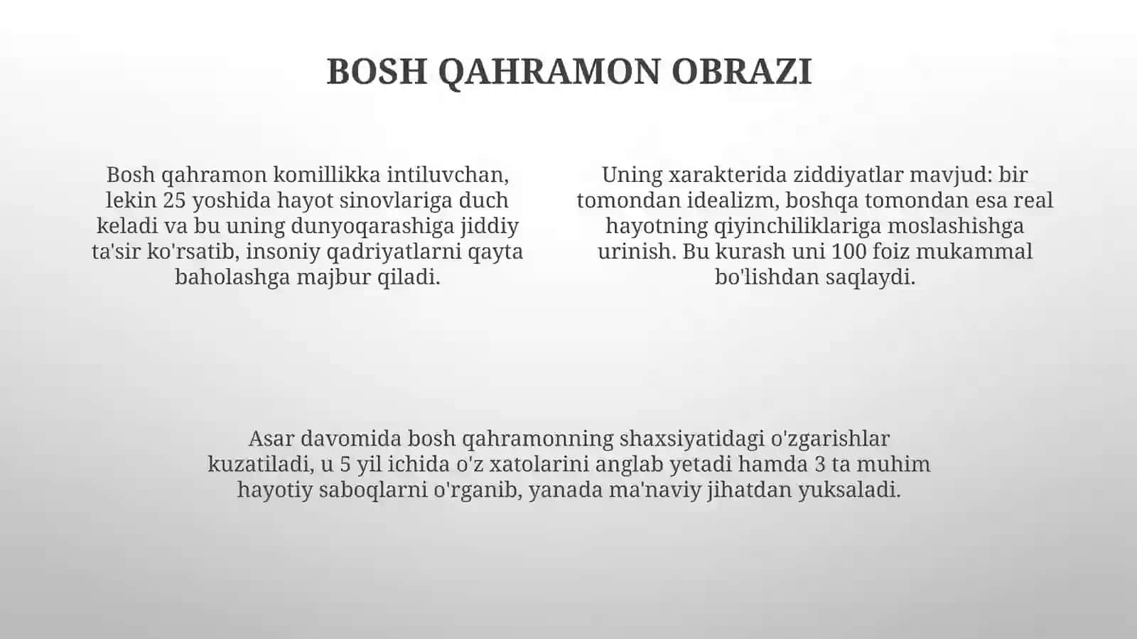 Oʻlmas Umarbekov "Odamboʻlishqiyin" asari 4