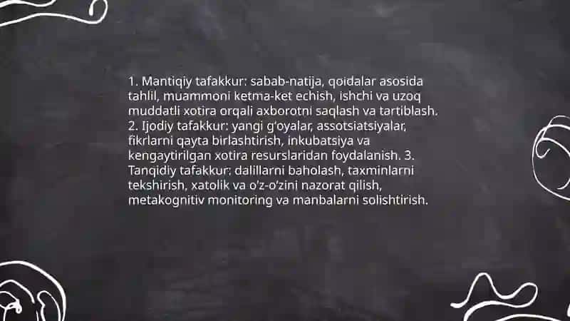 Xotira va tafakkur 4