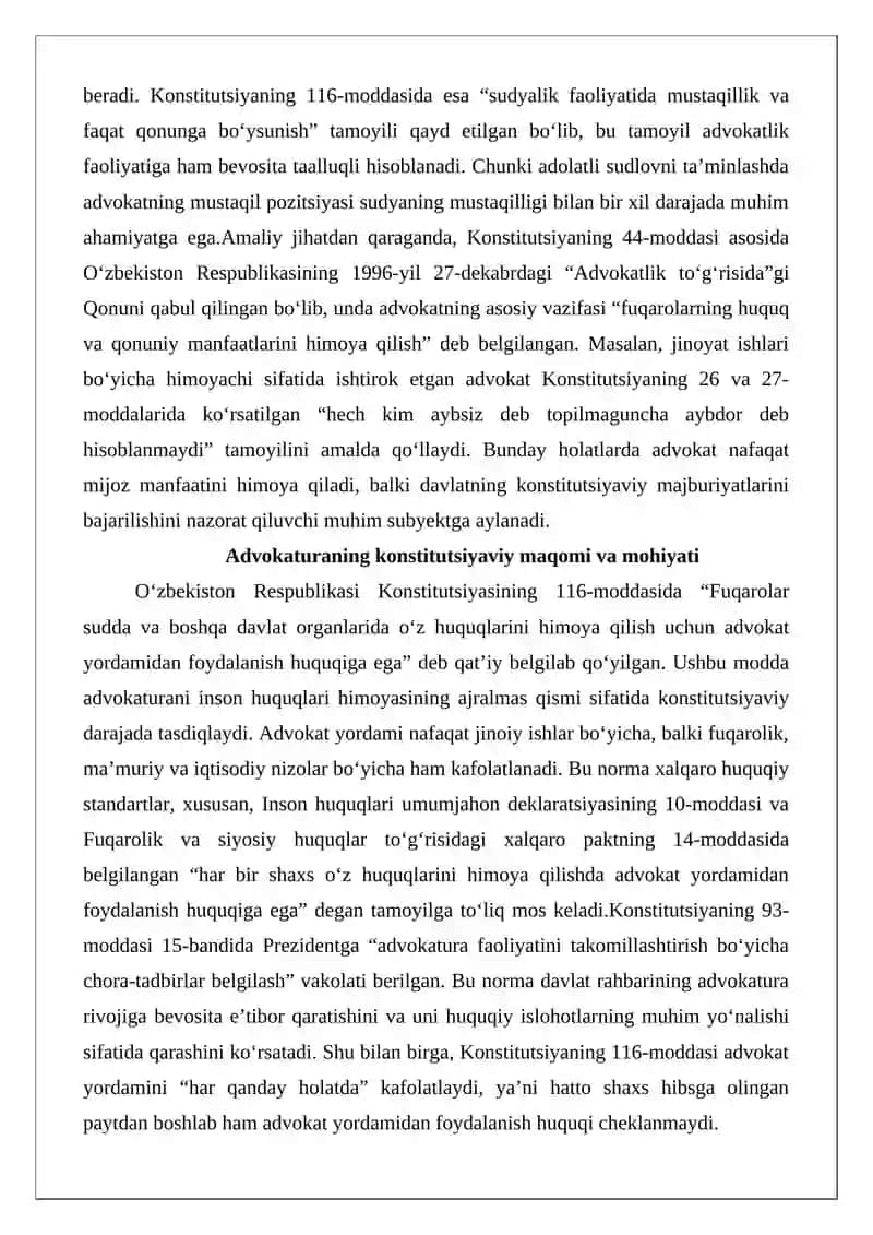 Advokatura institutining isloh etilishi 4