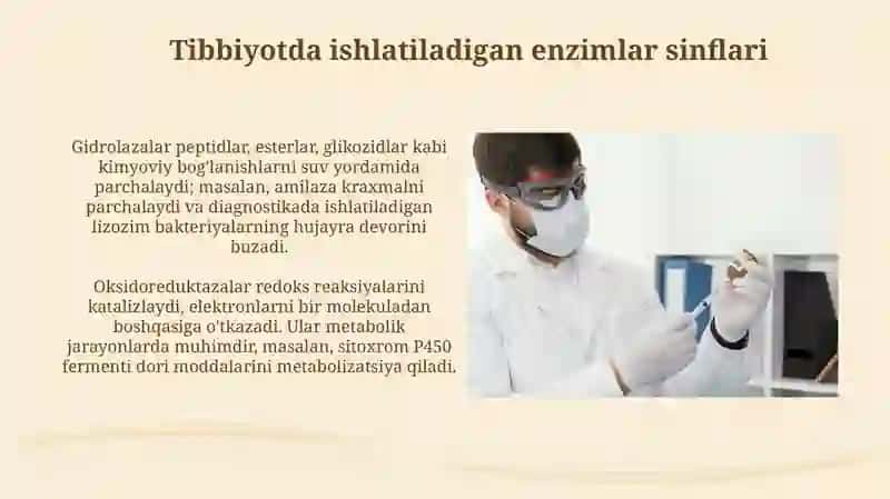 Tibbiyotda fermentlarning qo‘llanishi 4