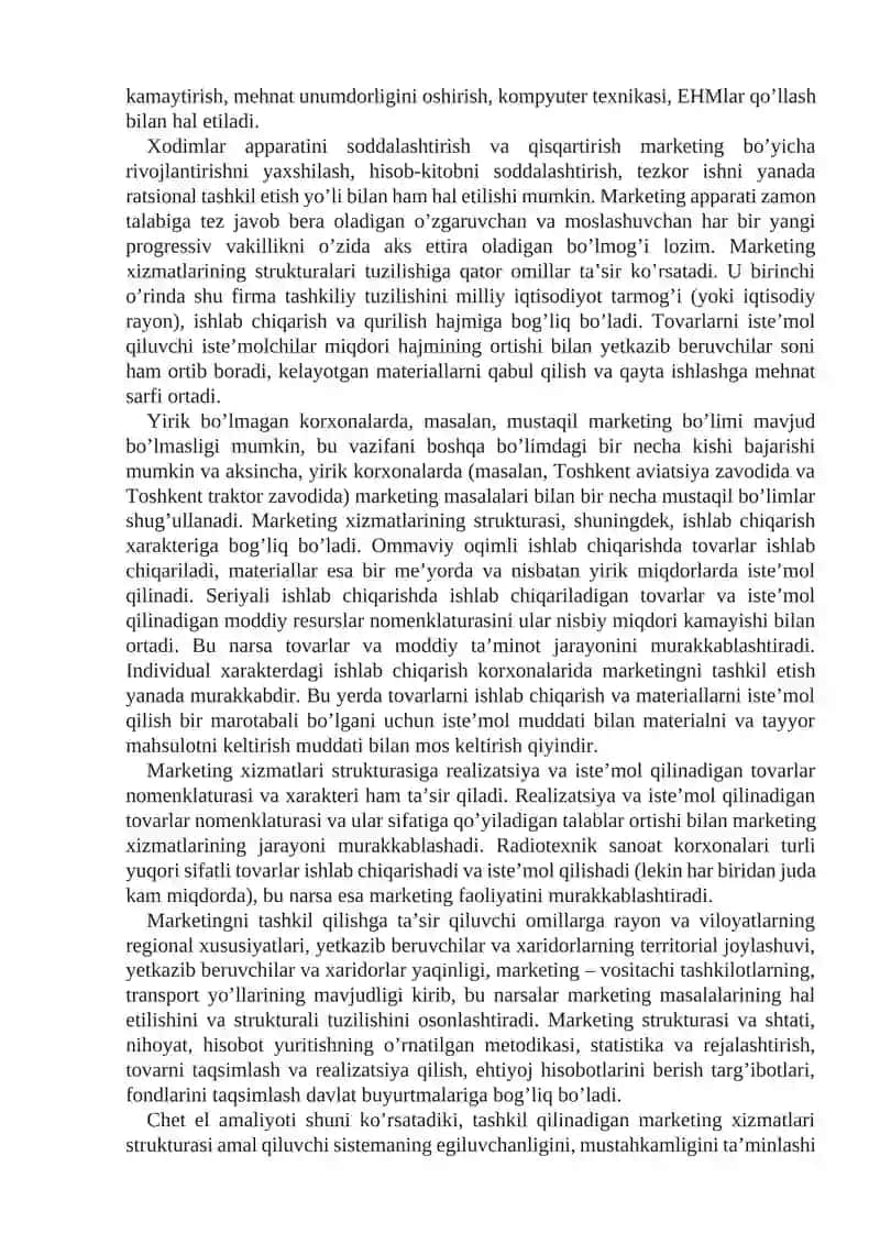 Marketingni tashkil etish tizimi 4