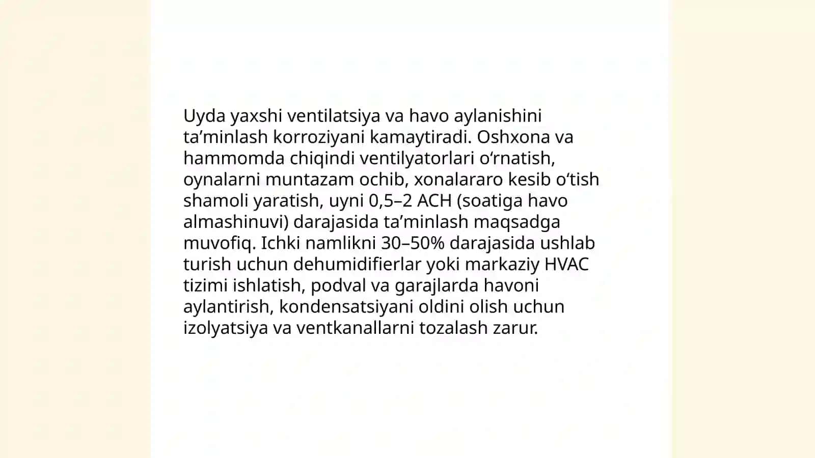 Uyda korroziyani kamaytirish yo'llari 4