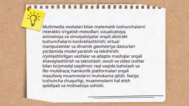 Bolalarning matematik rivojlanishdagi modellashtirish usullari 4