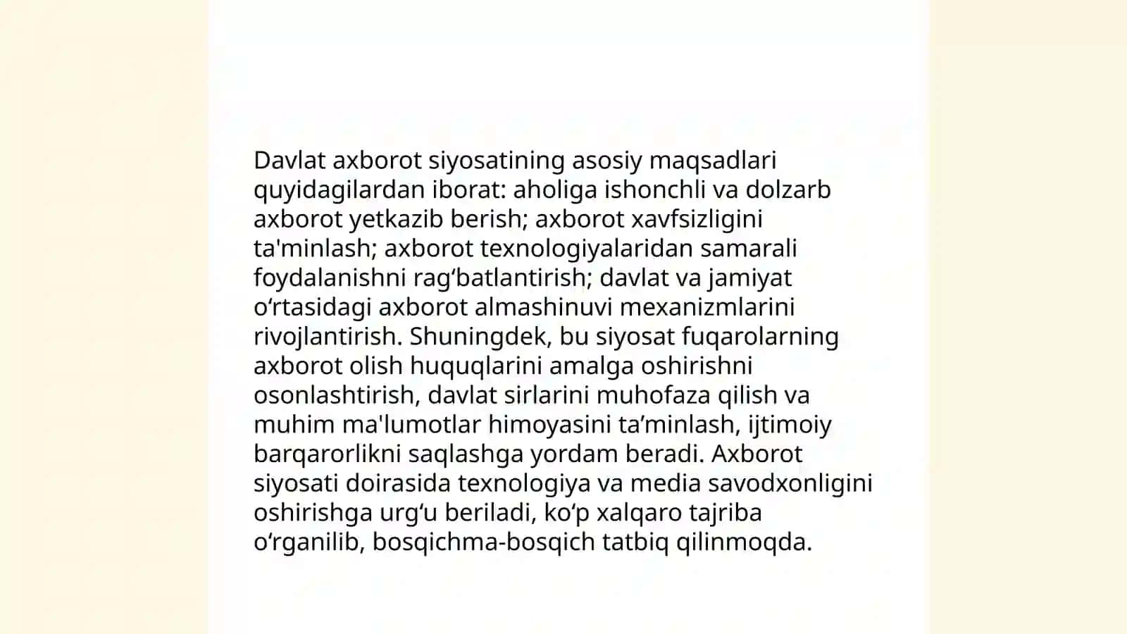 Davlatning axborot siyosati tahlili 4