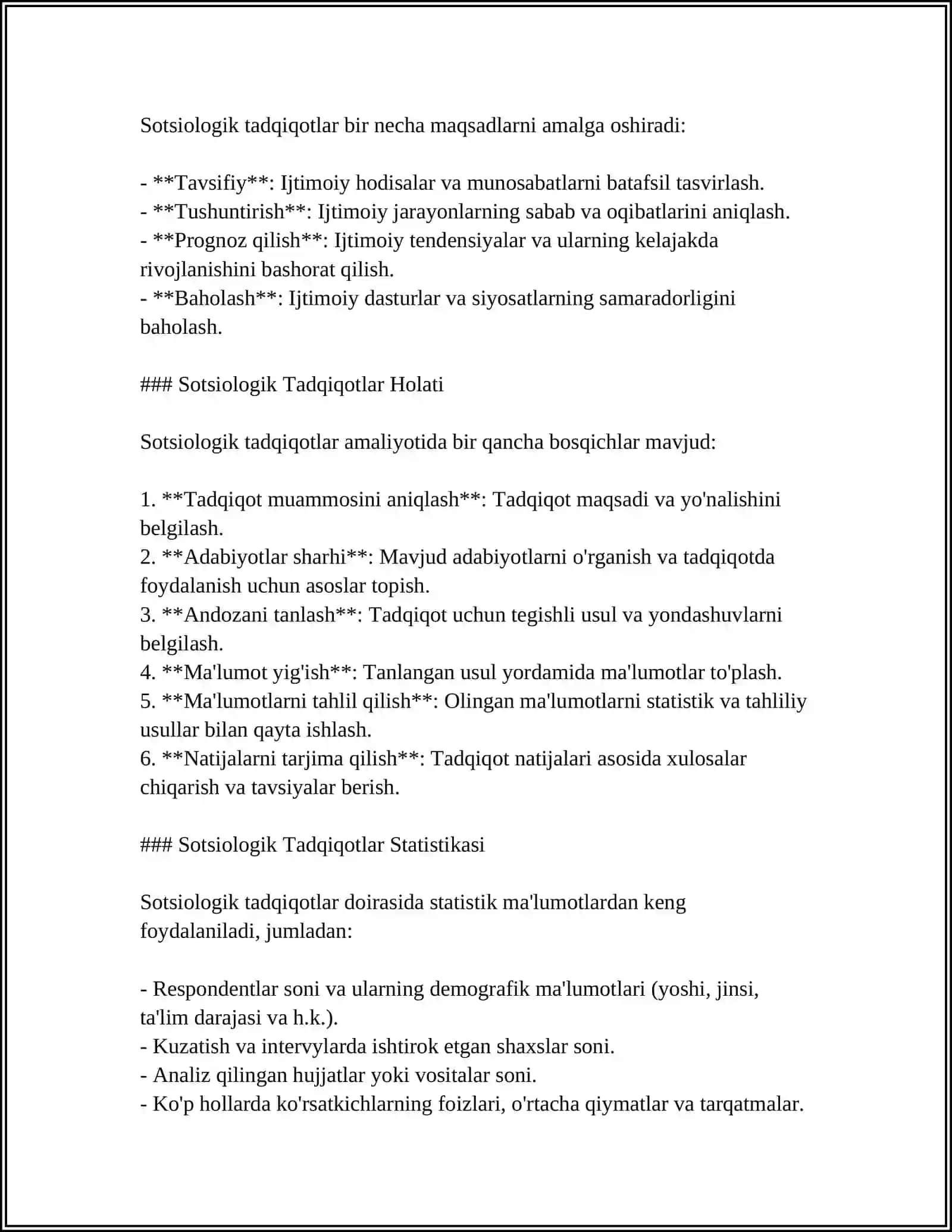 SOTSILOLOGIK TADQIQOTNING TASHKILIY REJASI 4