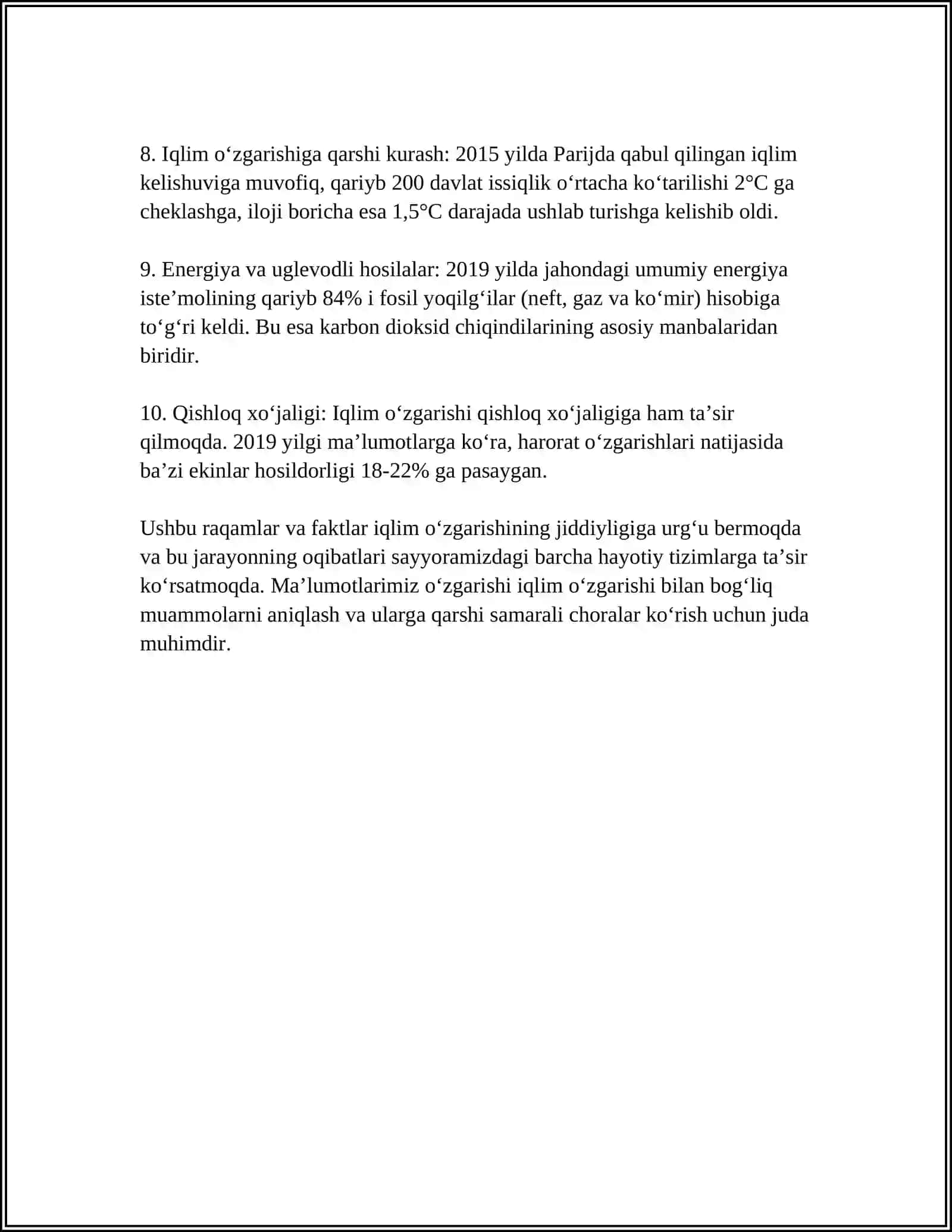 EKOLOGIYANING GLOBAL MUAMMOLARI 4
