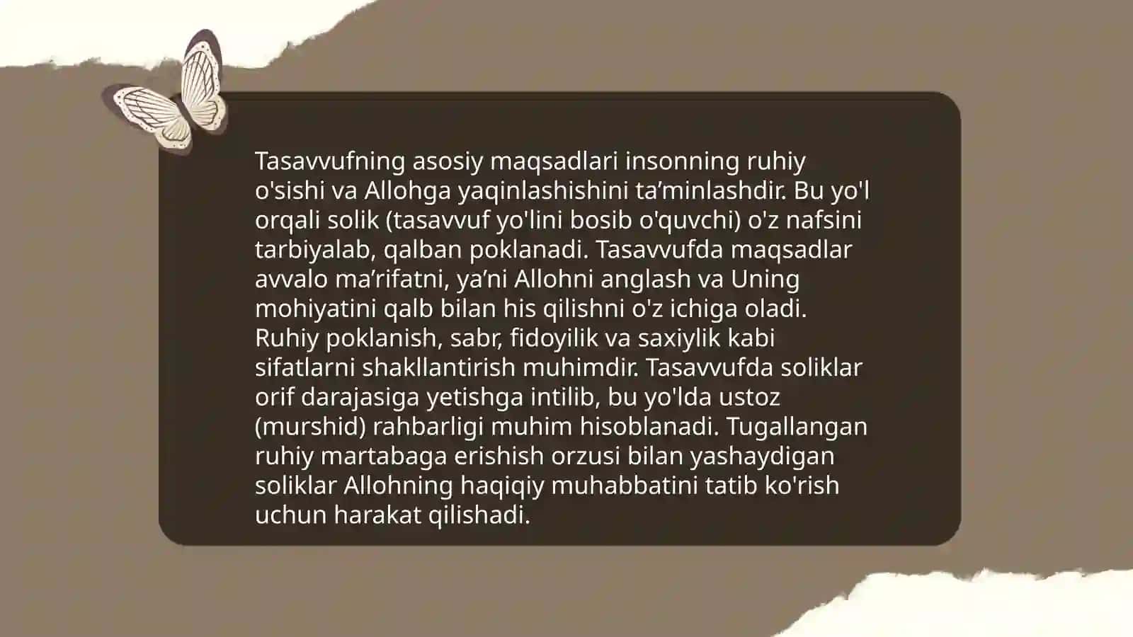 Tasavvuf tushunchasi va uning mohiyati 4