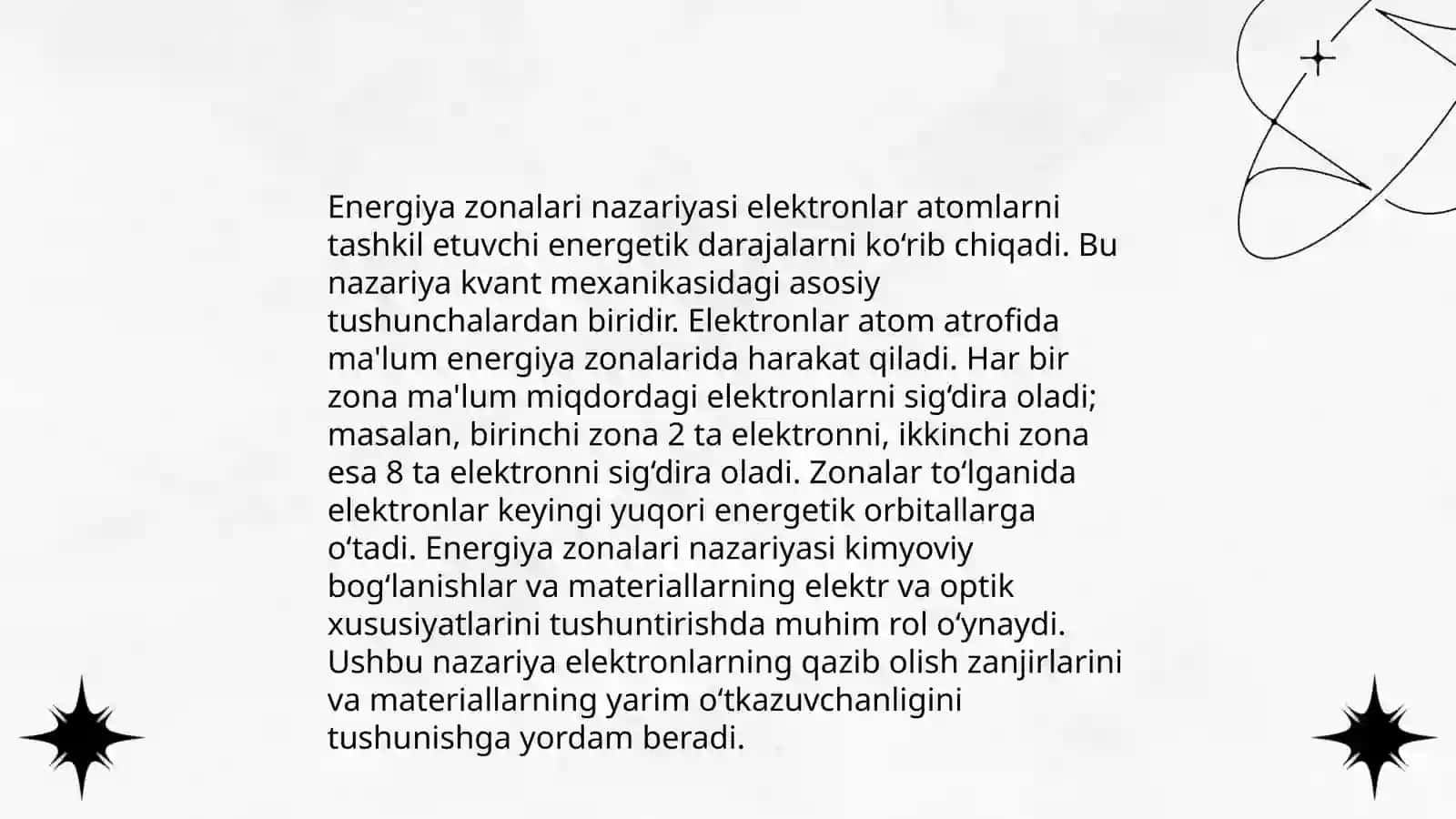 Qattiq jisimlarda elektironlarning energetik holatlari 4