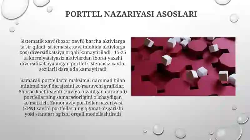 Moliyaviy diversifikatsiya turlari 4