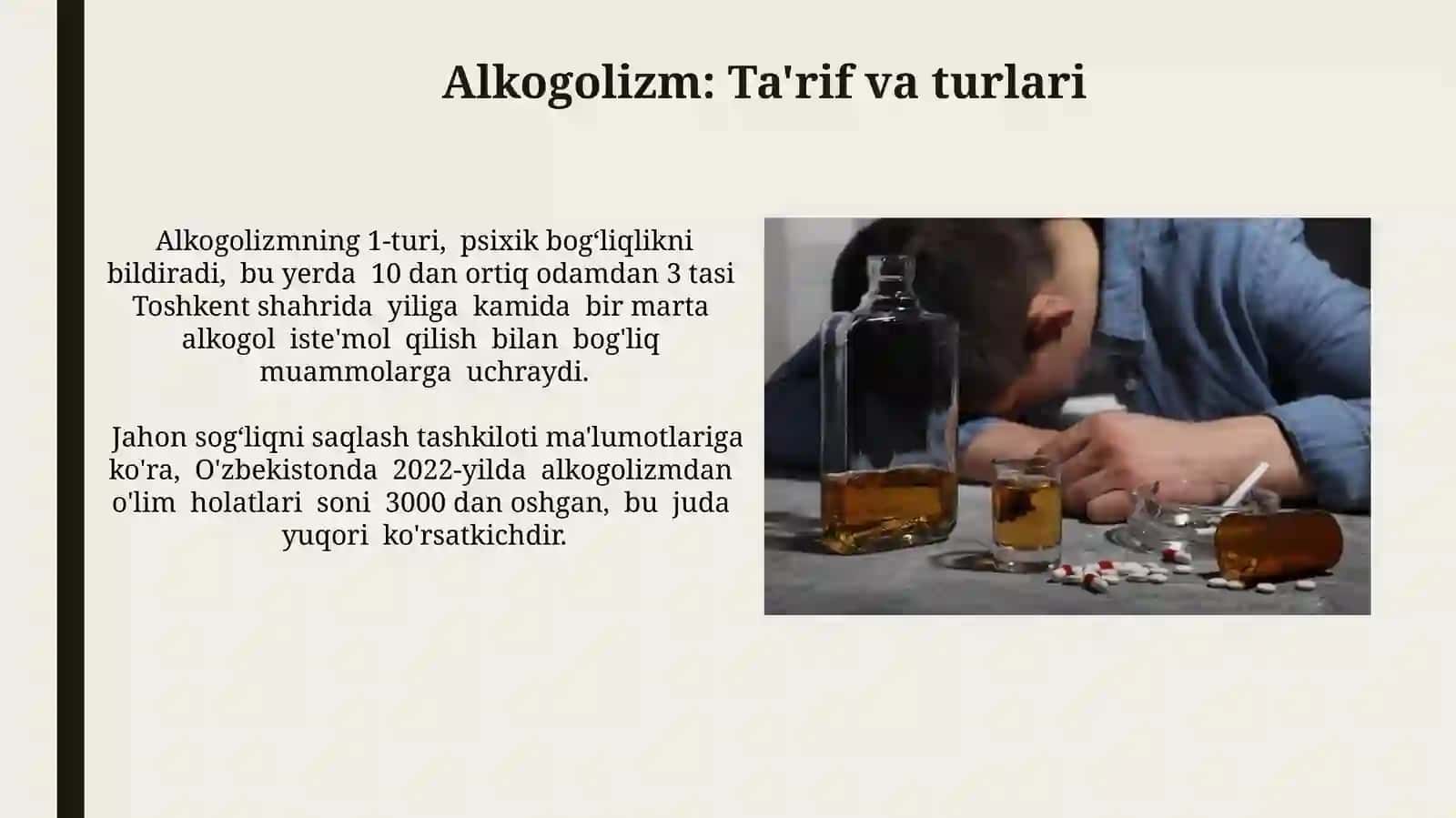 Alkogolizm adektiv xulqning birkorinishisifatida 4