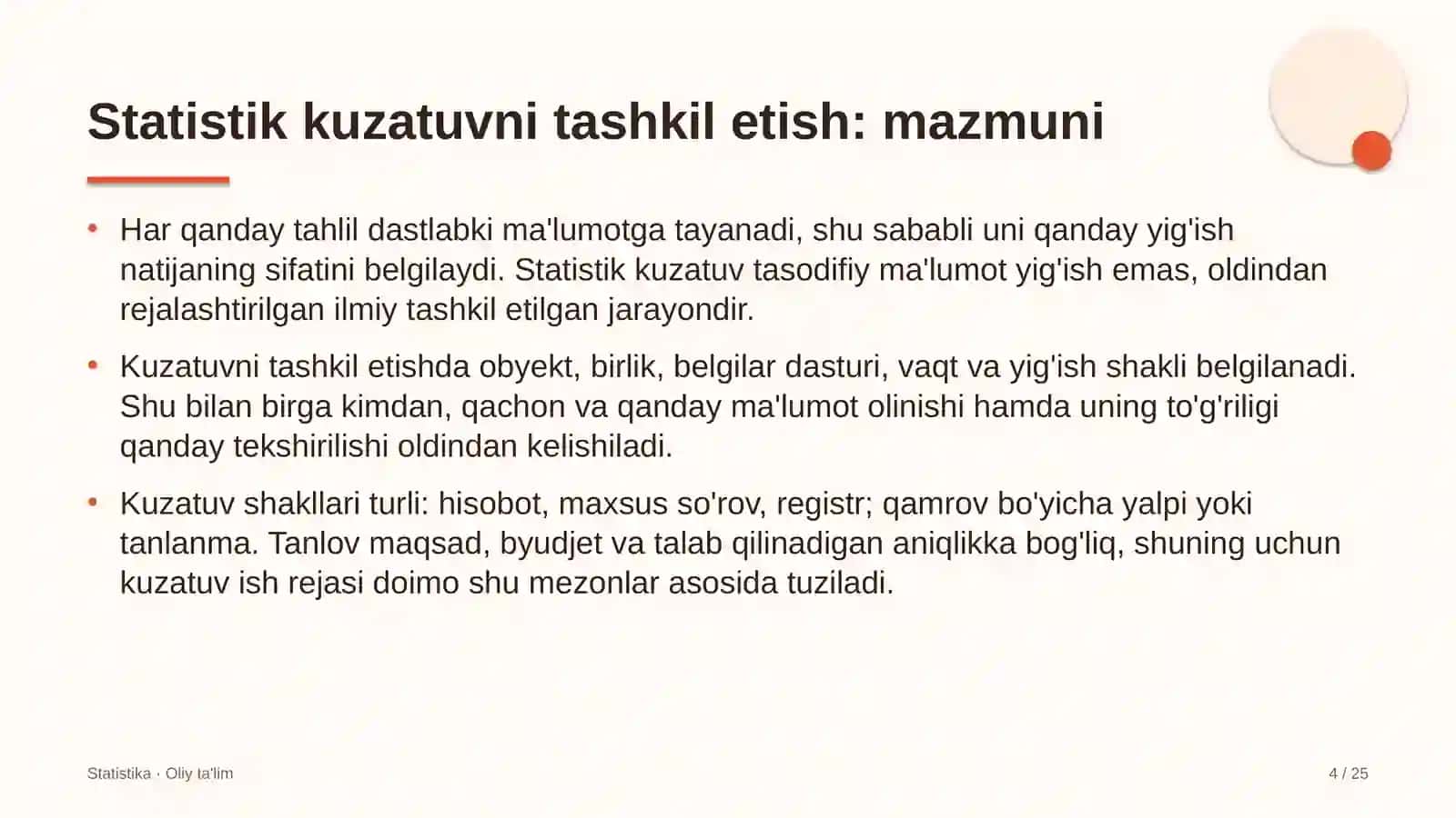 Yog'ochni qayta ishlash korxonalarida statistik kuzatuvni tashkil etish 4