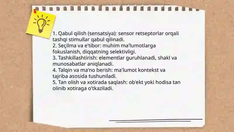 Idrok haqida tushuncha 4