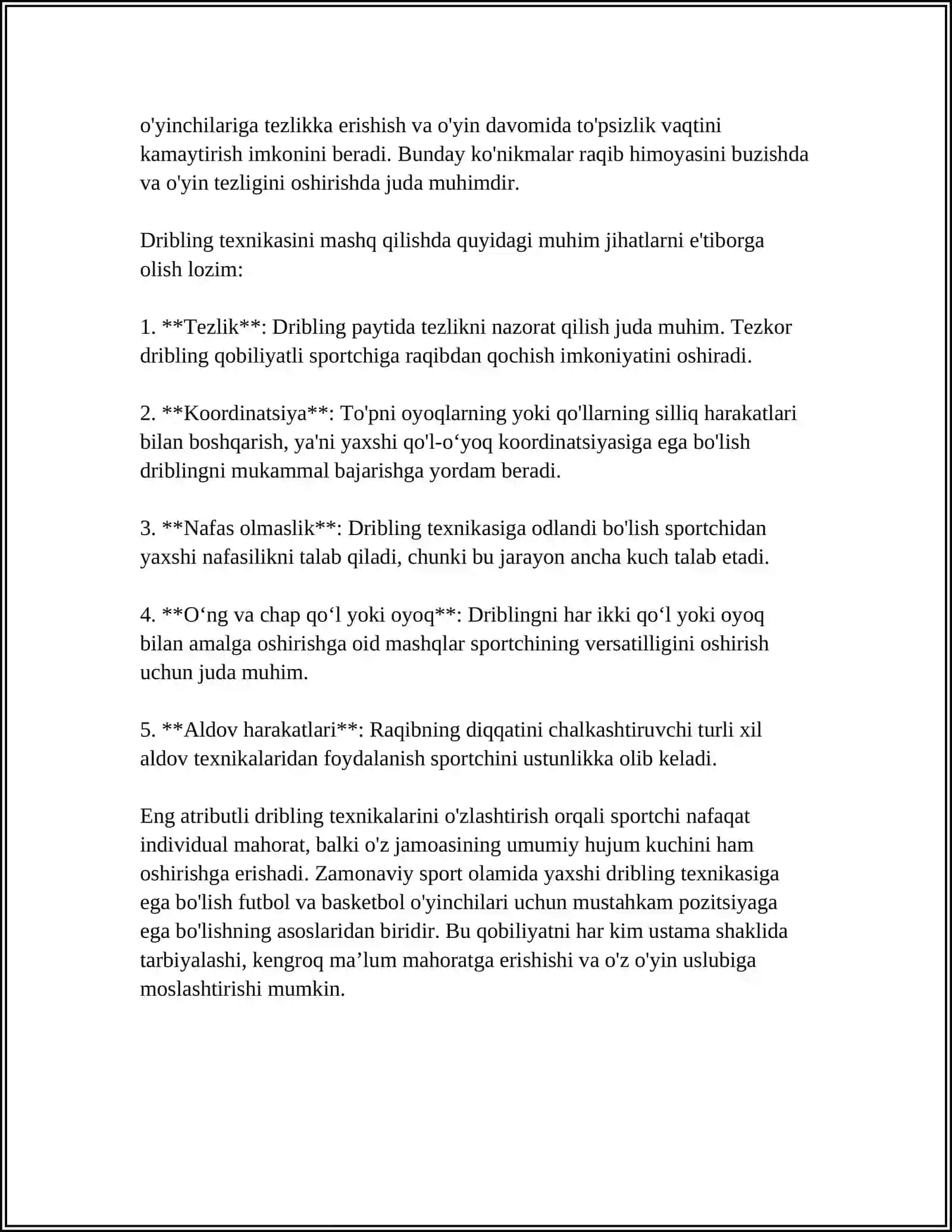 BASKETBOL O'YINI TEXNIKASI VA QOIDALARI 4