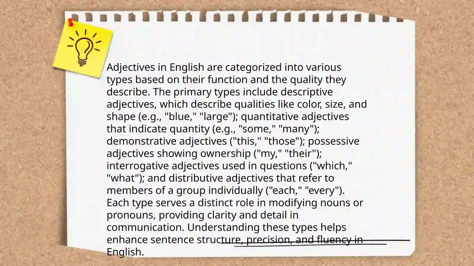 Adjective word group and it's types 4