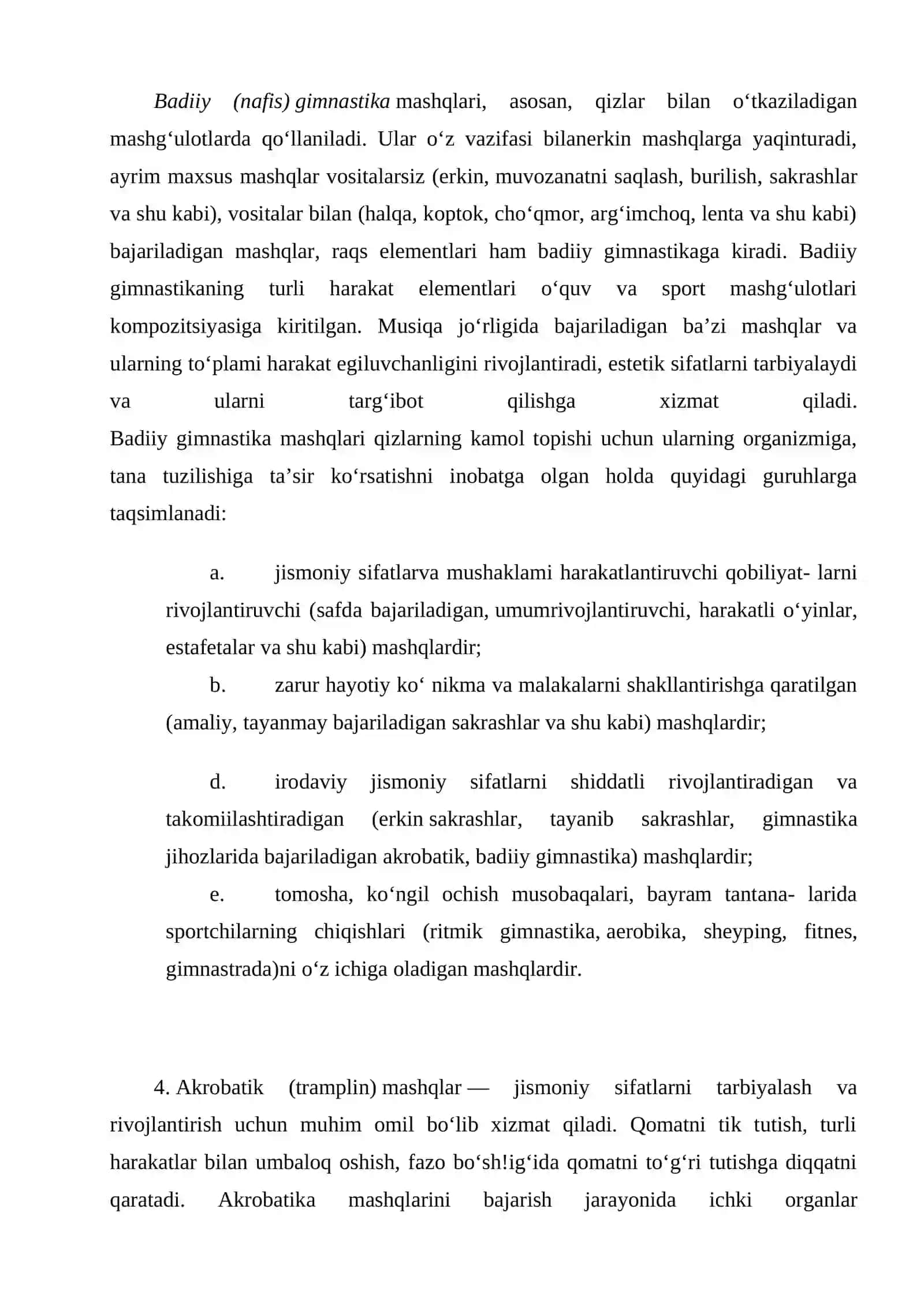 Gimnastikada umumiy va maxsus tayyorgarlik mashqlari bo‘yicha mahoratini oshirish..docx 4