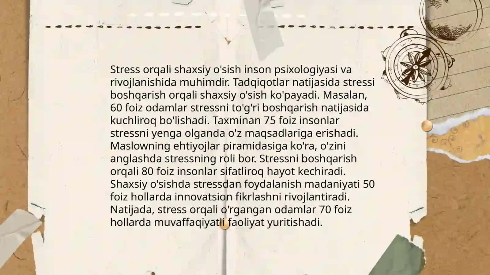 Stress ijobiy taraflari 4