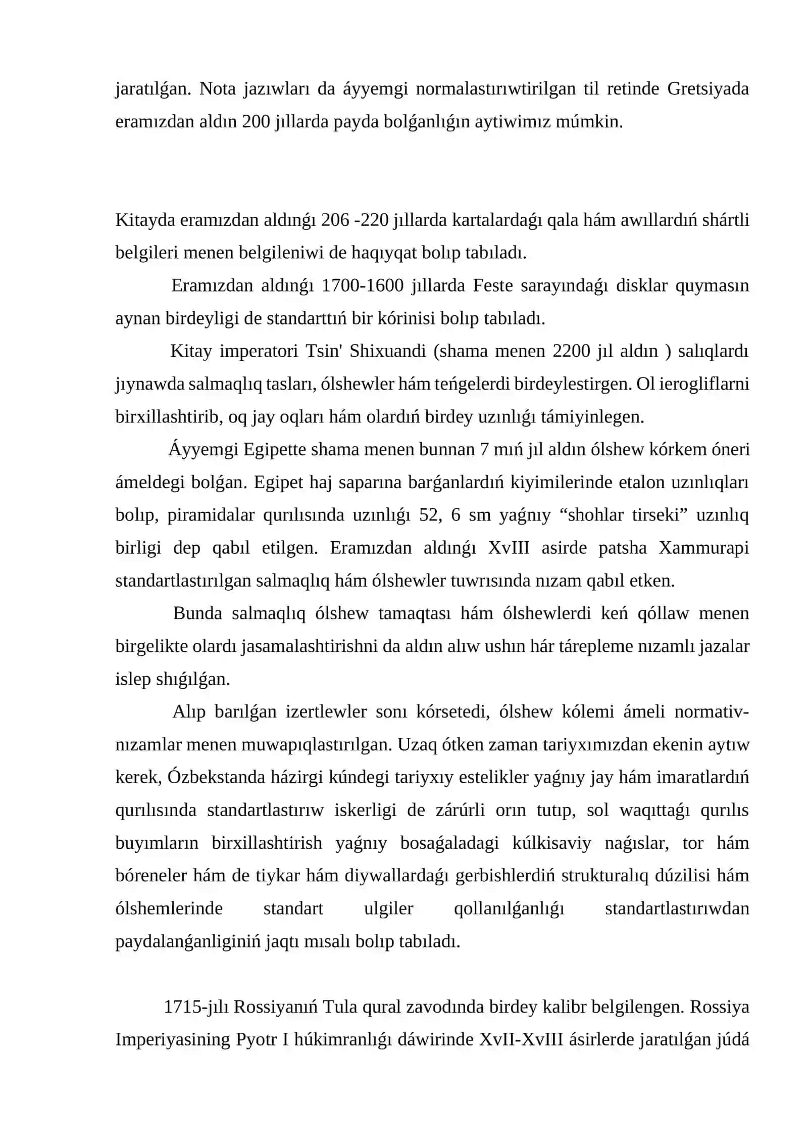 STANDARTLASTIRIW HAQQINDA ULÍWMA TUSINIKLER 4