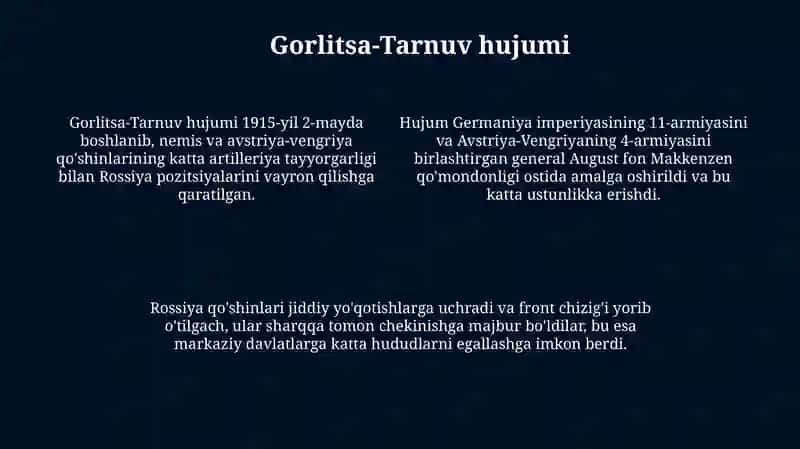 1915-yil kampaniyasi Germaniyaning sharqdagi hujumi 4