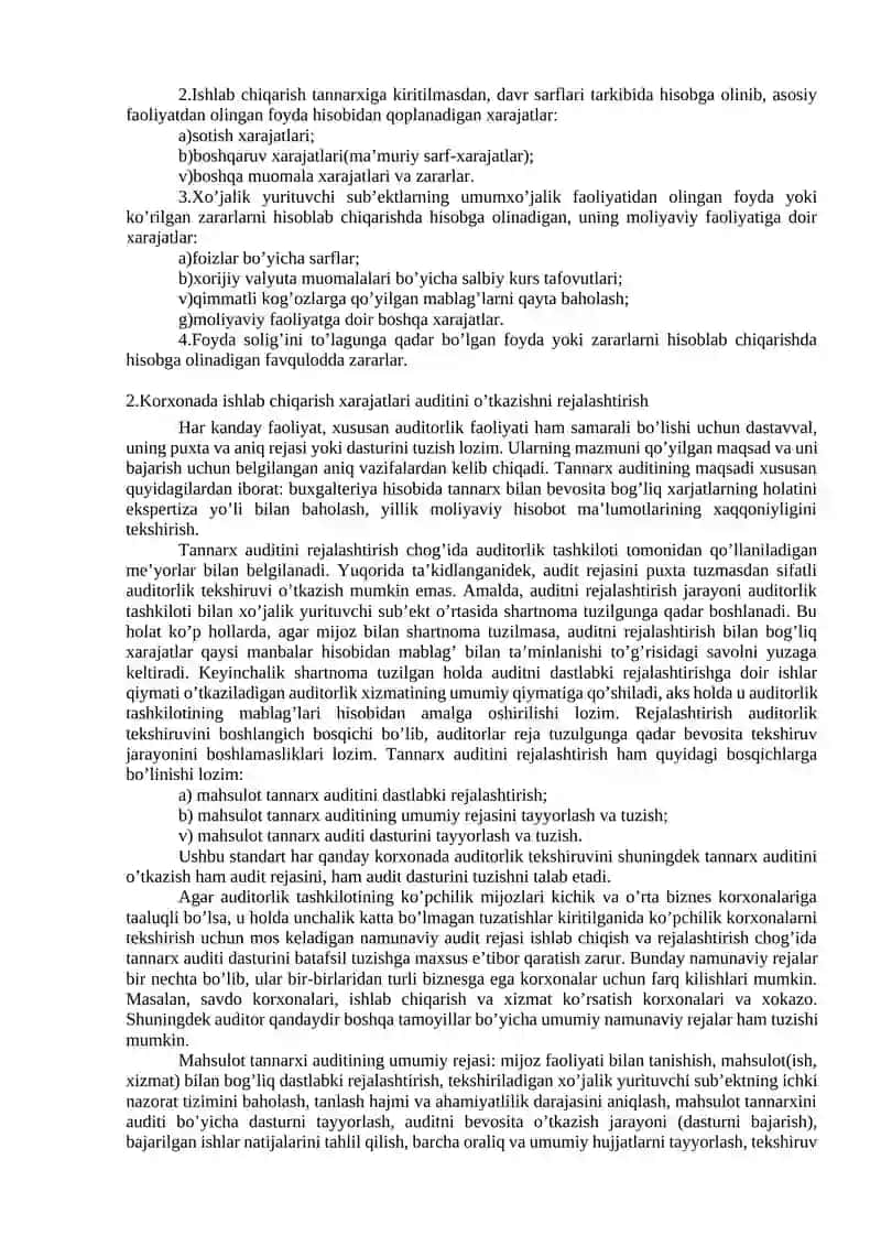 ISHLAB CHIQARISH JARAYONI AUDITI 4
