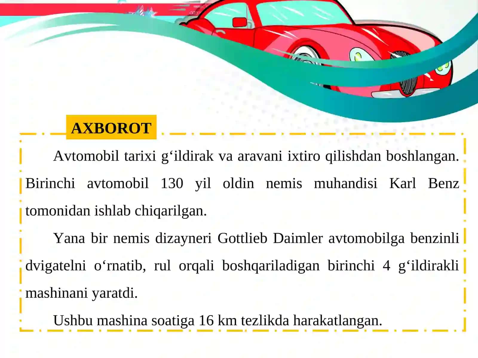 4-sinf texnologiya darsligi asosida 18-mavzu: Mexanizm va mashinalar 4
