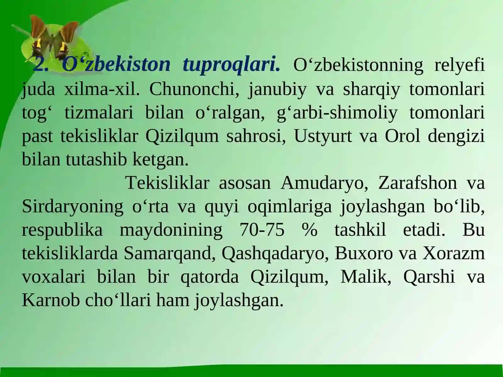 O‘zbekiston tuproqlari 4