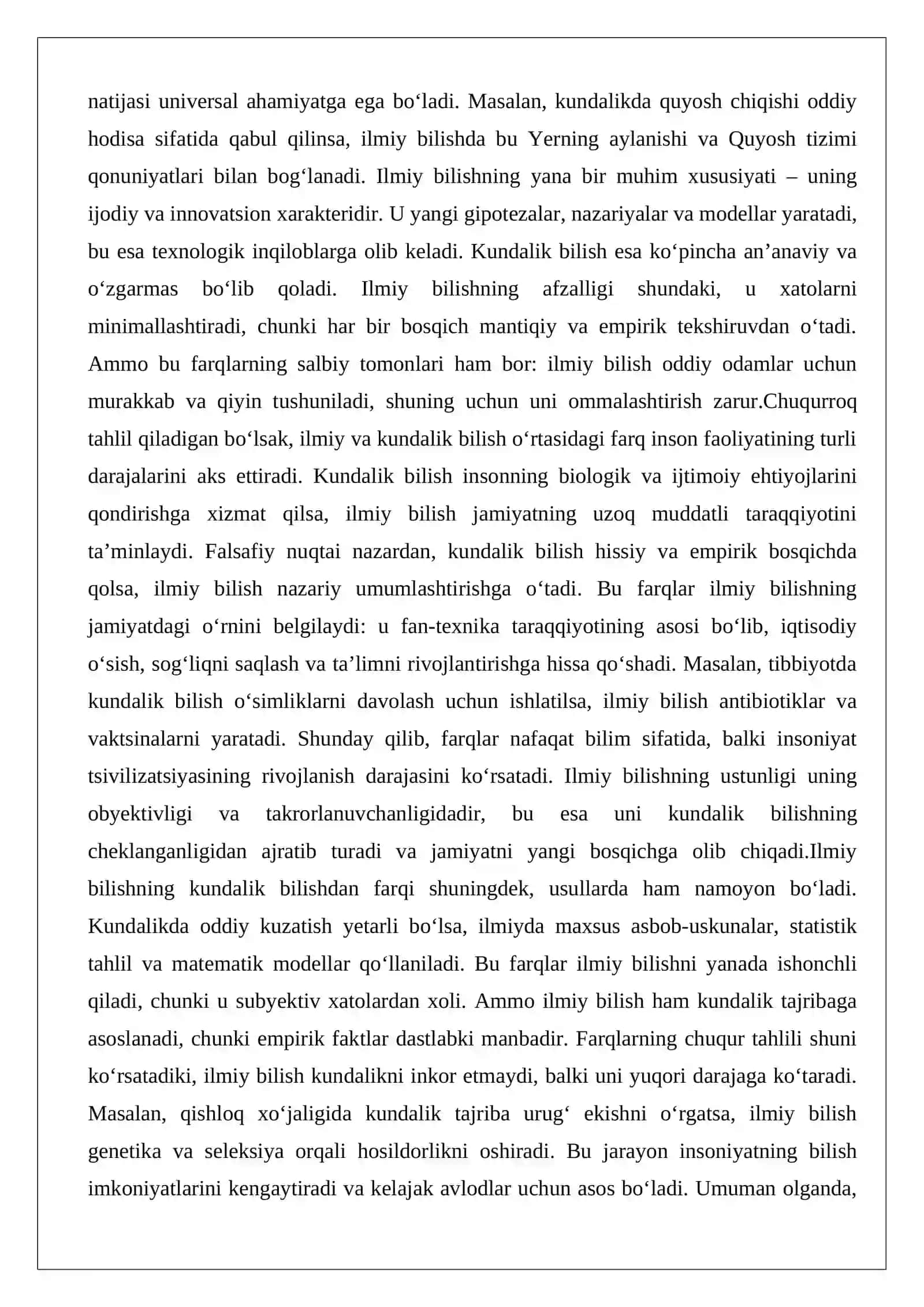 Ilmiy bilishning o‘ziga xos xususiyatlari 4