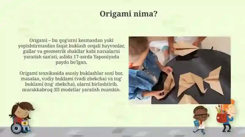 Qogʻozdan oʻyinchoq yasash san'ati 4