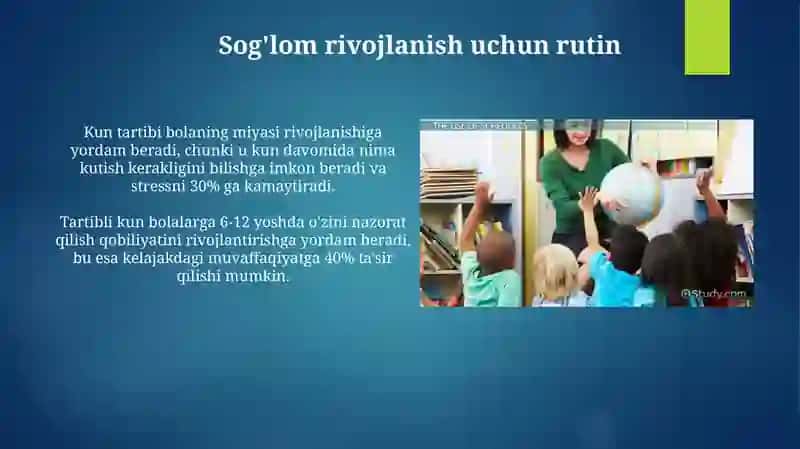 Kun tartibi bolalar uchun 4