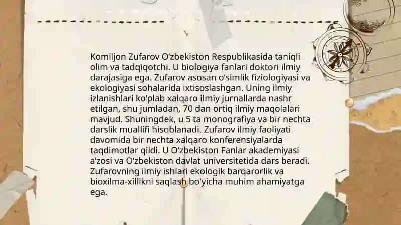 Komiljon Ahmadjonovich Zufarov 4