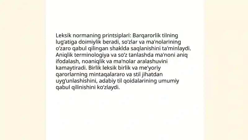 Adabiy tilning leksik me'yori 4
