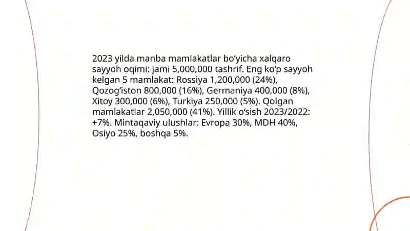 Xalqaro turizm statistikasi 4