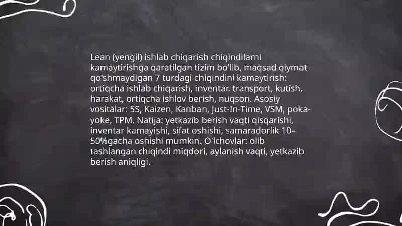 Ishlab chiqarish samaradorligini oshirish omillari va yoʻnalishlari 4