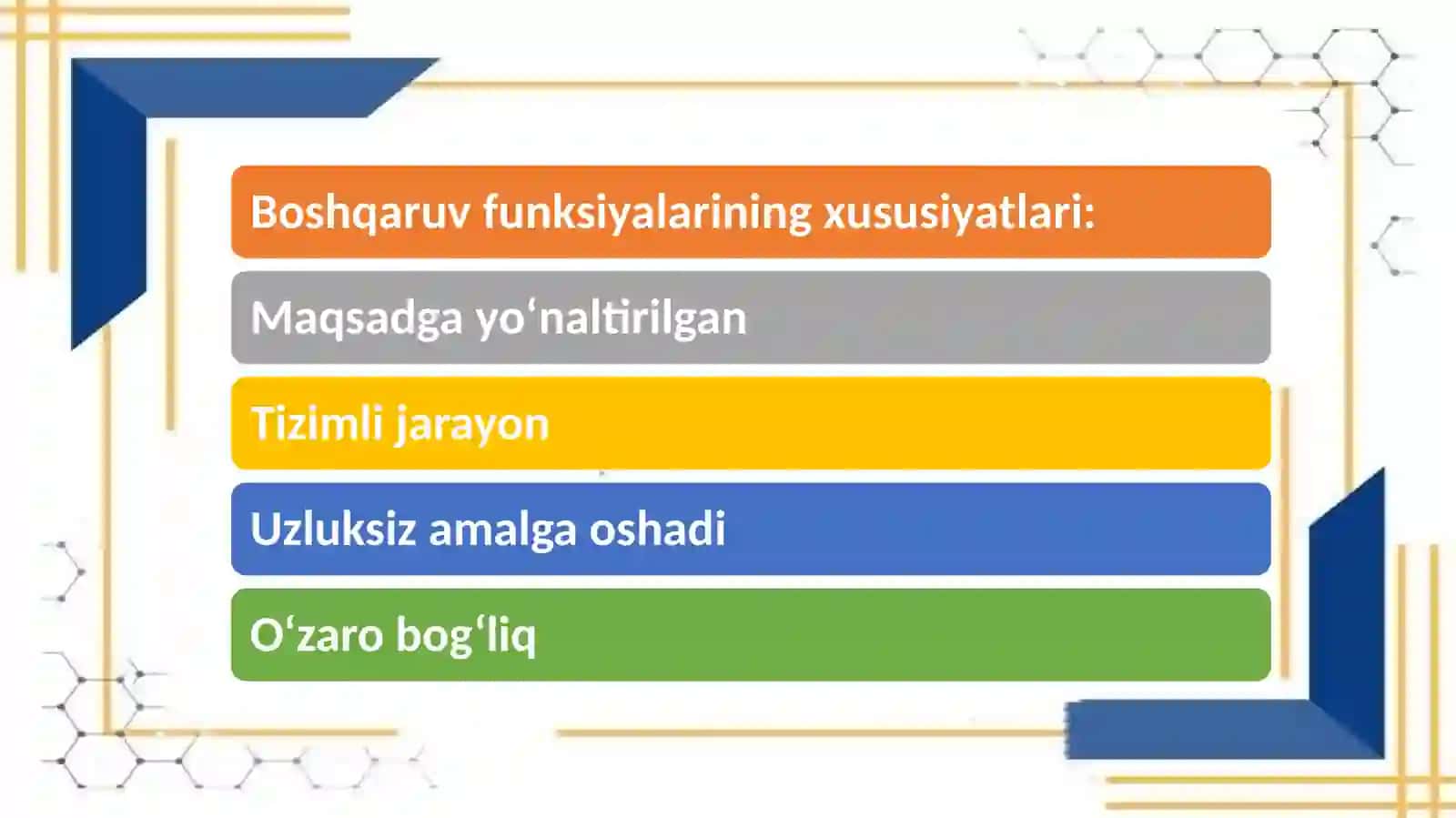 Boshqaruv funksiyalari 4