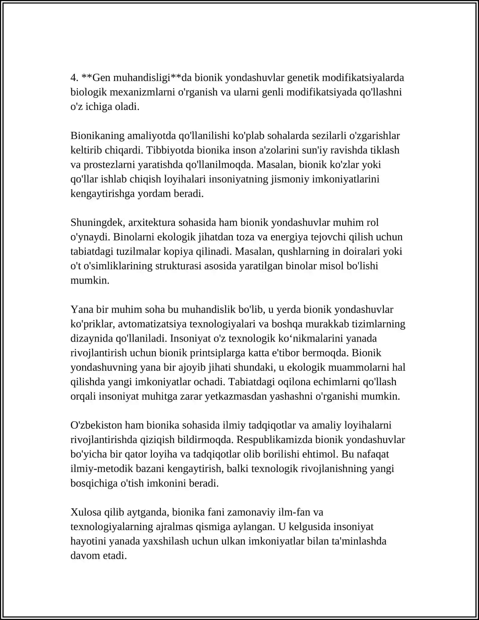 BIONIKA VA UNING TIBBIYOTDAGI AHAMIYATI 4