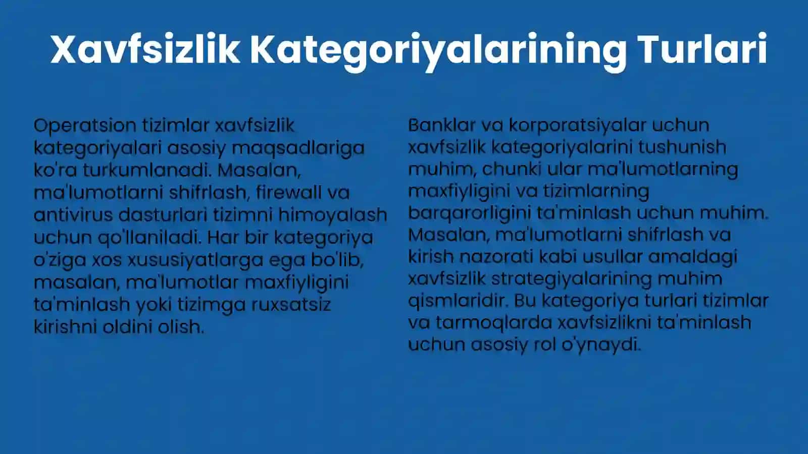 Operatsion tizimlar xavfsizlik kategoriyalari 4