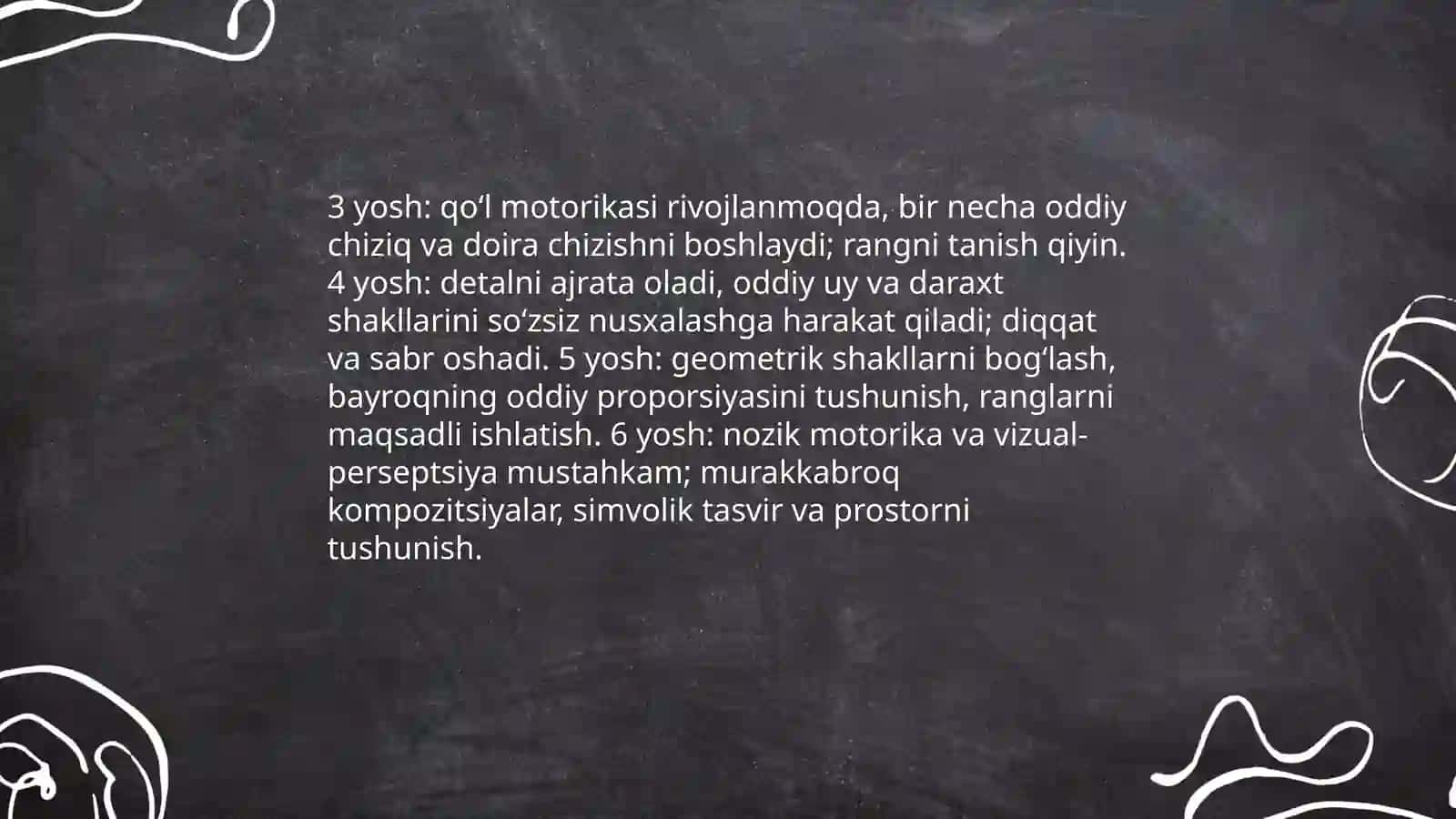 Maktabgacha taʼlimda rasmlar chiziqlashni oʻrgatish 4