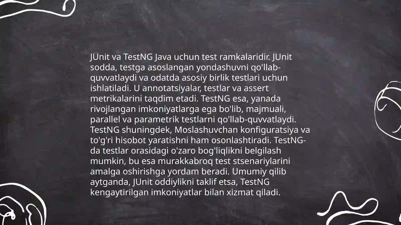 Test avtomatlashtirish dasturlari 4