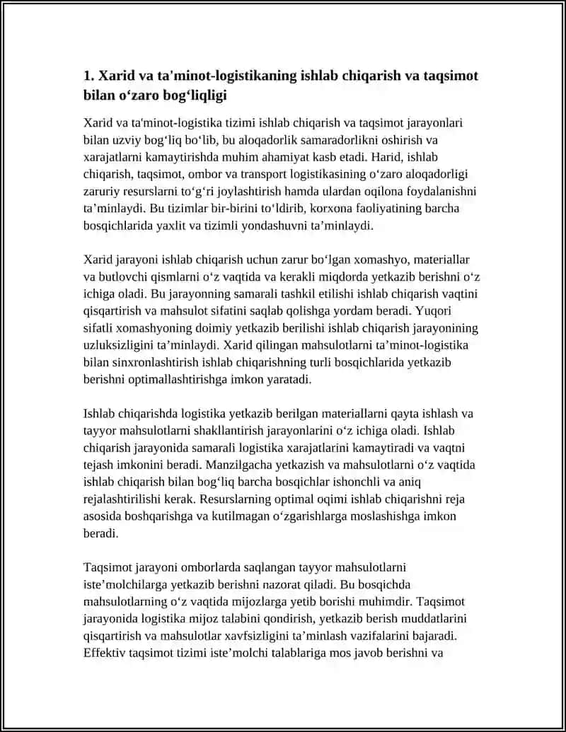 Xarid va ta'minot-logistika 4