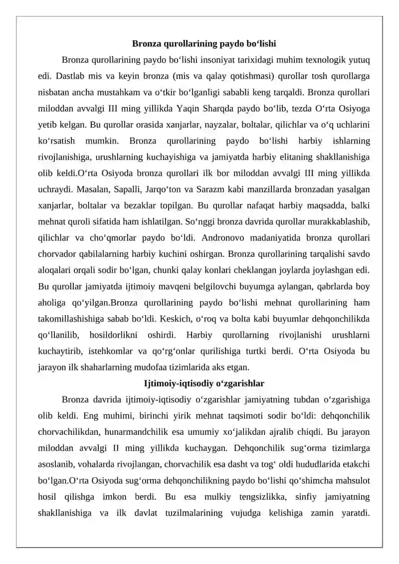 O‘rta Osiyodagi bronza davri ibtidoiy manzilgohlari 4