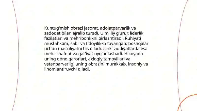 Kuntugʻmish dostoni tahlili 4