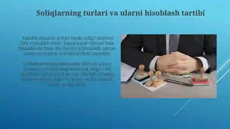 Soliq tòlovchilar va ularning huquqlari hamda majburiyatlari 4