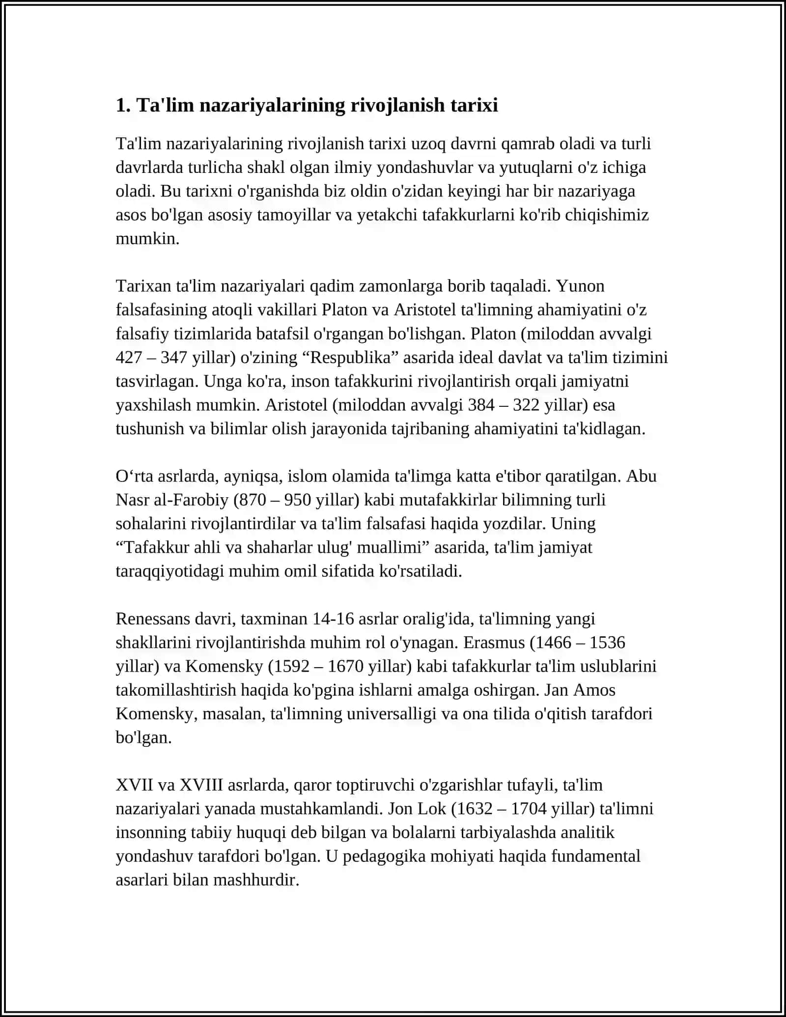 DIDAKTIKA - TA'LIM NAZARIYASI 4
