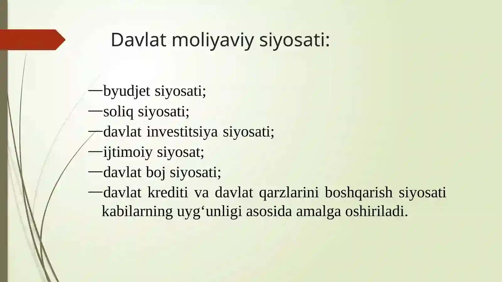 Davlatning moliyaviy siyosati 4