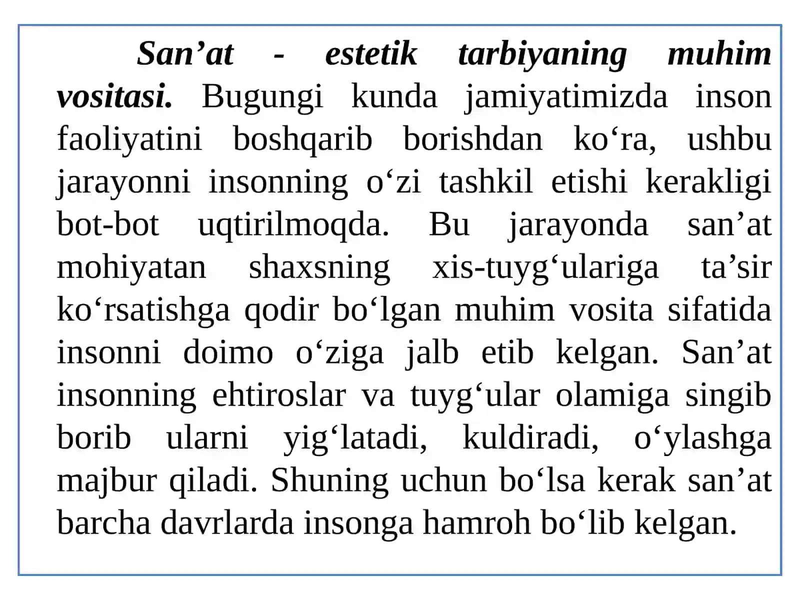 ESTETIKANING ZAMONAVIY MUAMMOLARI 4