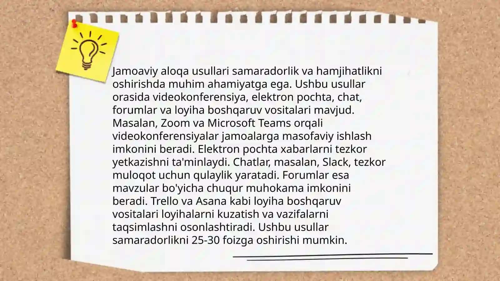 Jamoani rivojlantirishda tarbiya usullari 4